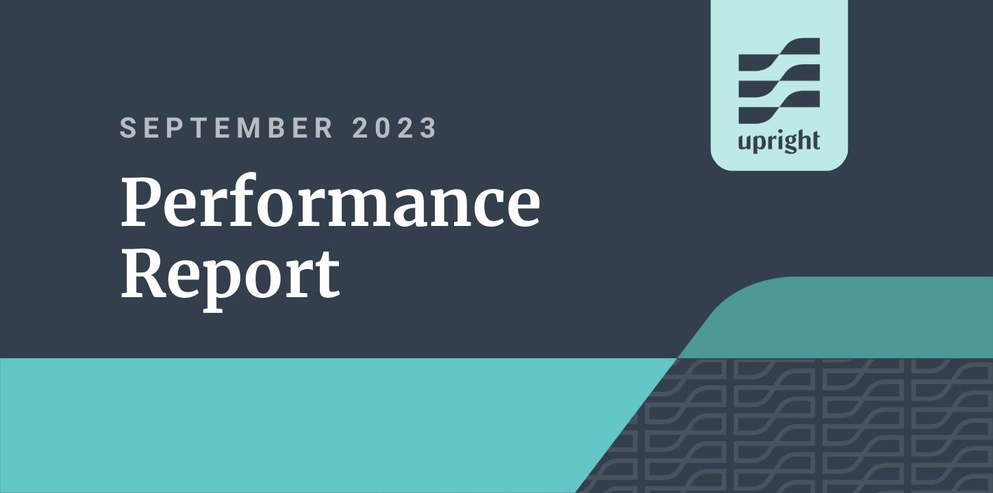 September 2023 Performance Report from Upright